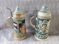 Pair of German Beer Steins