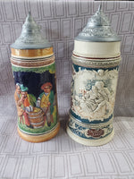 Pair of German Beer Steins