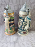 Pair of German Beer Steins