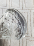 Dartington Crystal Floral Paperweight Signed Freesia