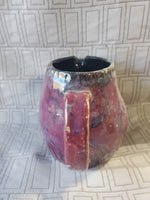 Signed Heavy Purple Glazed Ceramic Cream Pitcher