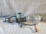 Antique Arcade Crystal Wall Mount Coffee Grinder