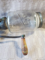 Antique Arcade Crystal Wall Mount Coffee Grinder