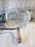 Antique Arcade Crystal Wall Mount Coffee Grinder