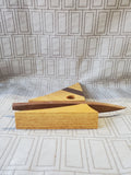 Hand Carved Wooden Boat Sculpture