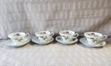 8 Piece Royal Sealy Teacup and Saucer Set