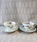 8 Piece Royal Sealy Teacup and Saucer Set