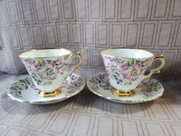 8 Piece Taylor & Kent Teacup and Saucer Set