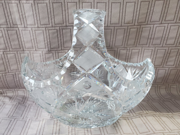 Vintage Crystal Basket