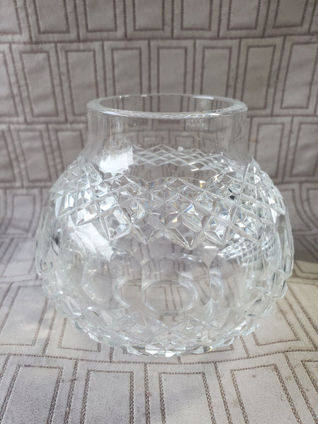 Vintage Clear Glass Bud Vase