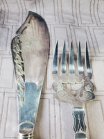 Vintage Silverplate Fish Serving Utensils