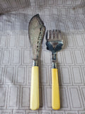 Vintage Silverplate Fish Serving Utensils