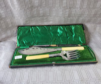 Vintage Silverplate Fish Serving Utensils