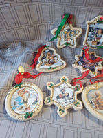 11 Piece Set of Hummel Christmas Ornaments