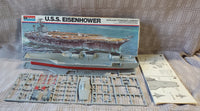 Monogram U.S.S. Eisenhower Nuclear Powered Carrier Model Kit APPEARS UNUSED