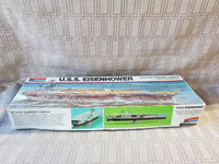 Monogram U.S.S. Eisenhower Nuclear Powered Carrier Model Kit APPEARS UNUSED