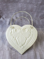 Metal Shabby Chic Heart Wall Pocket