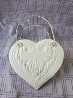 Metal Shabby Chic Heart Wall Pocket