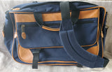 L.L. Bean Navy Blue and Tan Carry-on Bag