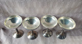 Set of 4 Plator Silverplated Champagne Goblets