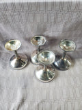 Set of 4 Plator Silverplated Champagne Goblets