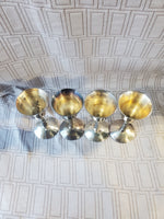 Set of 4 Plator Silverplated Cordial Goblets