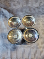 Set of 4 Plator Silverplated Cordial Goblets