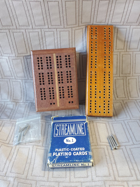 (A) Pair of Cribbage Boards