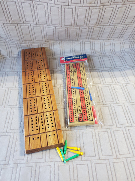 (D) Pair of Cribbage Boards