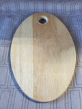 (B) Small Dansk Oval Wooden Cutting Board