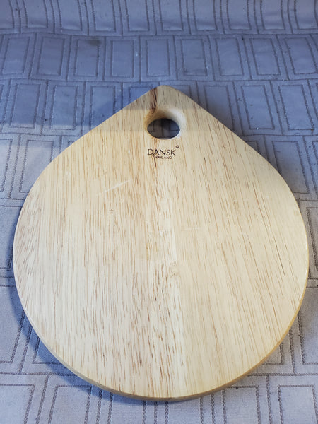 (C) Small Dansk Teardrop Wooden Cutting Board