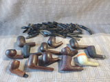 Large Lot of Disassembled Tobacco Pipes AS IS—**READ DESCRIPTION