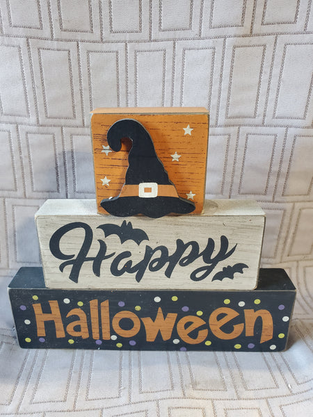 Wooden "Happy Halloween" Sign