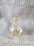 (B) Hand Blown Glass Perfume Bottle