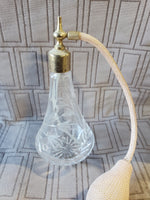 Vintage Clear Glass Perfume Atomiser Bottle