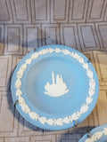 (A) Pair of Wedgwood Blue Jasperware Small Plates