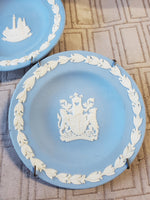 (A) Pair of Wedgwood Blue Jasperware Small Plates