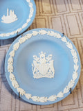 (A) Pair of Wedgwood Blue Jasperware Small Plates