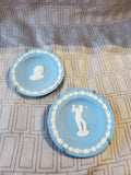 (B) Pair of Wedgwood Blue Jasperware Small Plates