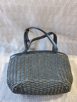 Brighton Black Woven 2 Handle Purse