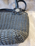 Brighton Black Woven 2 Handle Purse