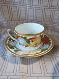 8 Piece Christian Dior "Dior Christmas" Teacup and Saucer Sets