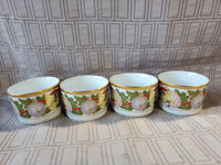 8 Piece Christian Dior "Dior Christmas" Teacup and Saucer Sets