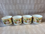 8 Piece Christian Dior "Dior Christmas" Teacup and Saucer Sets