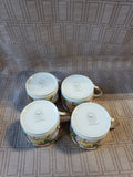 8 Piece Christian Dior "Dior Christmas" Teacup and Saucer Sets