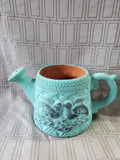 Green Painted Terra Cotta Watering Can