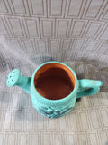 Green Painted Terra Cotta Watering Can