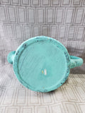 Green Painted Terra Cotta Watering Can