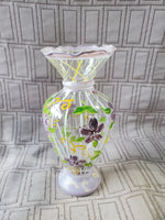 Hand Painted Glass Bud Vase