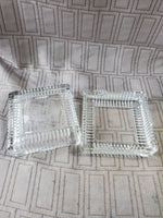 Square Clear Glass Trinket Box